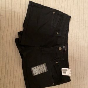 Forever21 denim black shorts